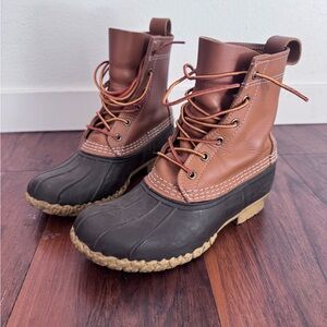 L.L. Bean Women's Brown and Black Winter Boots - Duck Boots
